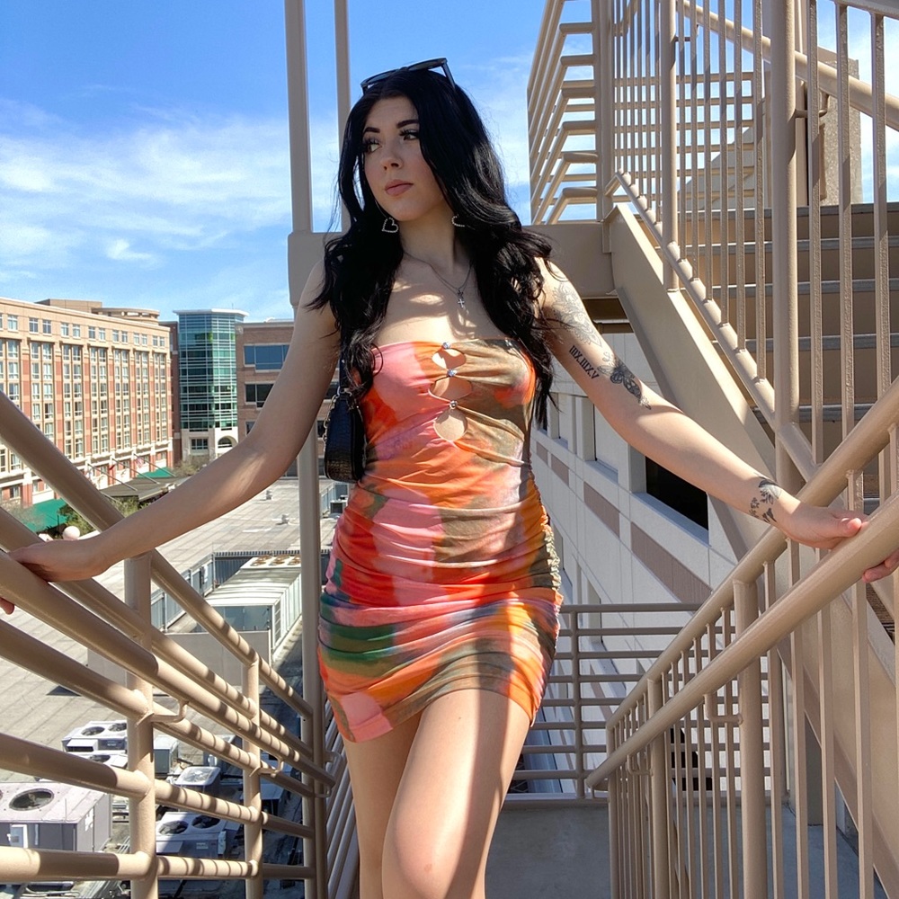 Cute summer tie dye dress!